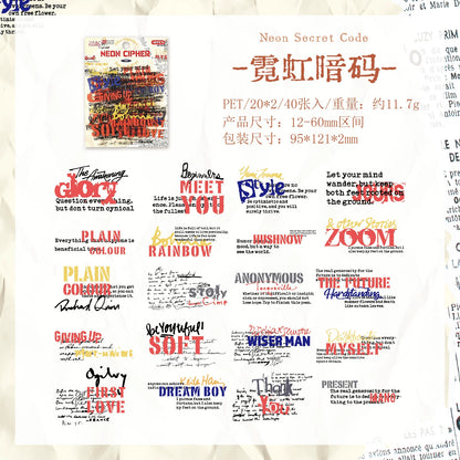 #20359 Word Strip Series Sticker