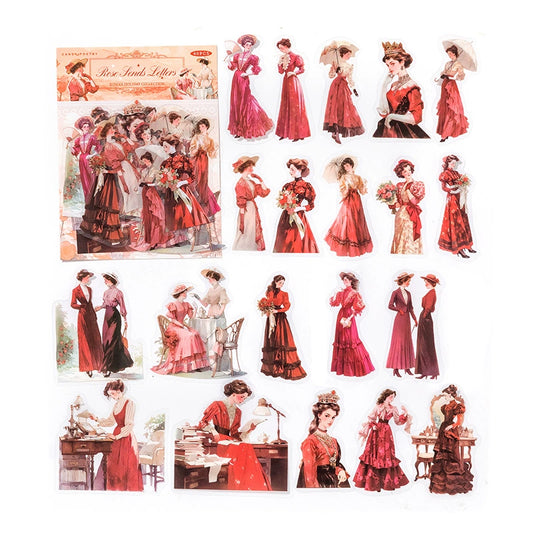 #20068 Vintage Lady Series Sticker