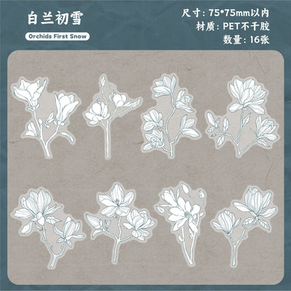 H1#20220 Flower Series Sticker