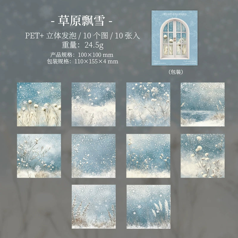 B5#20315 Snow Scenery Series Sticker