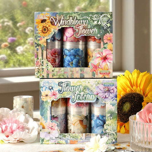 #03175 Flower Series Tape Set 4 Rolls