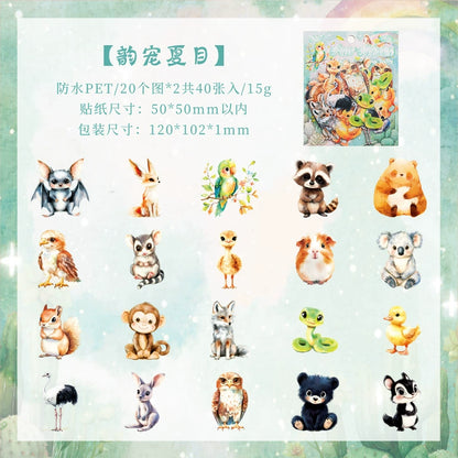 #20123 Adorable Animal Party Series Sticker