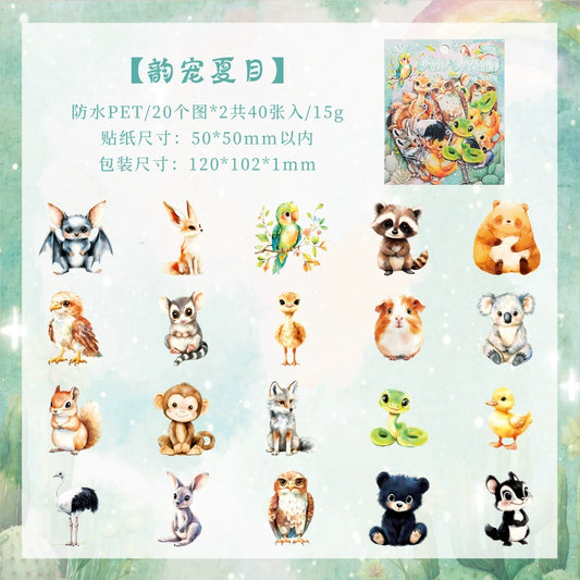 #20123 Adorable Animal Party Series Sticker