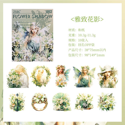 K1#20204 Flower Lady Series Sticker
