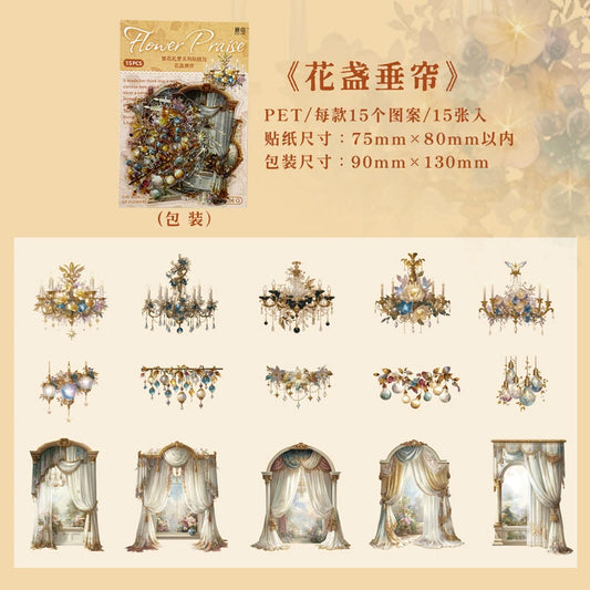 #02945 Flower Praise Series Sticker