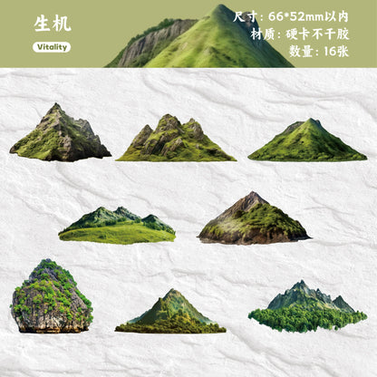 A4#20485 Mountain Series Sticker