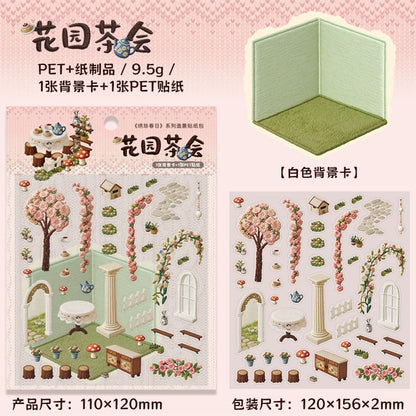 #20522 Embossed Scenery Series Sticker