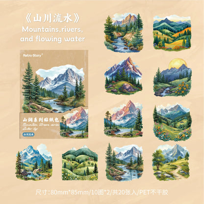 C2#20520 Waterfall Series Sticker