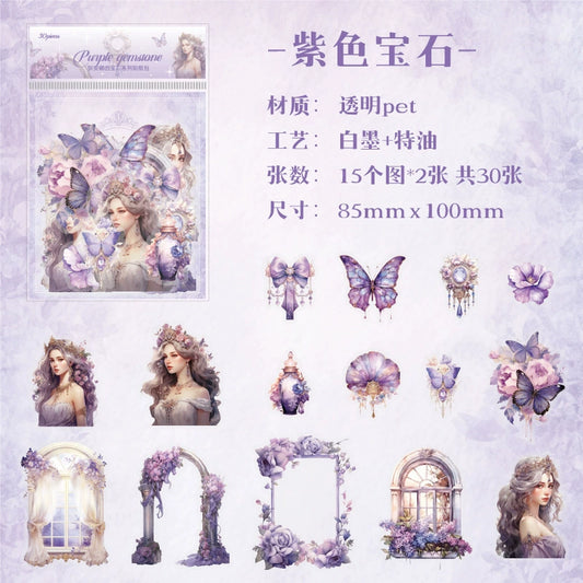 #20130 Beauty with Flower Series Sticker