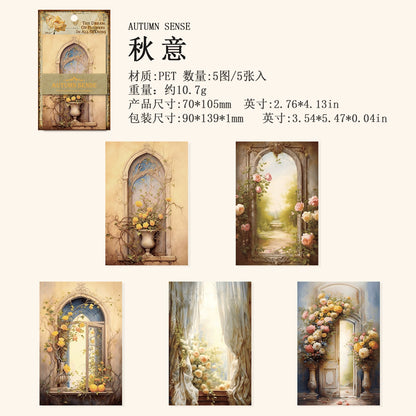 #20517 Four Season Flower Gate Series Sticker
