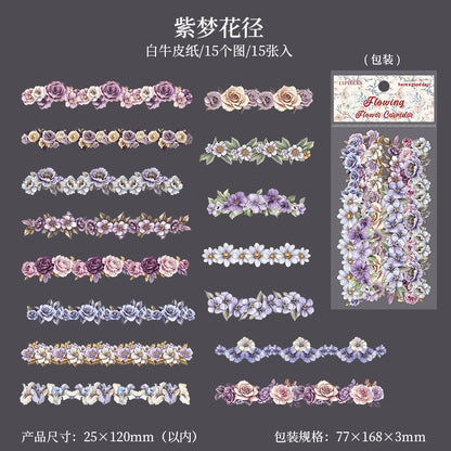 #20047 Flower Strip Series Sticker