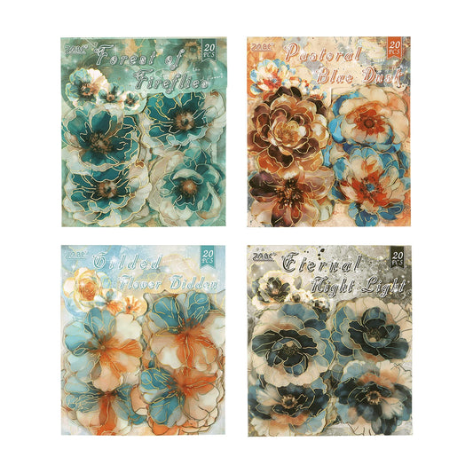 #20074 Gilded Flower Series Sticker