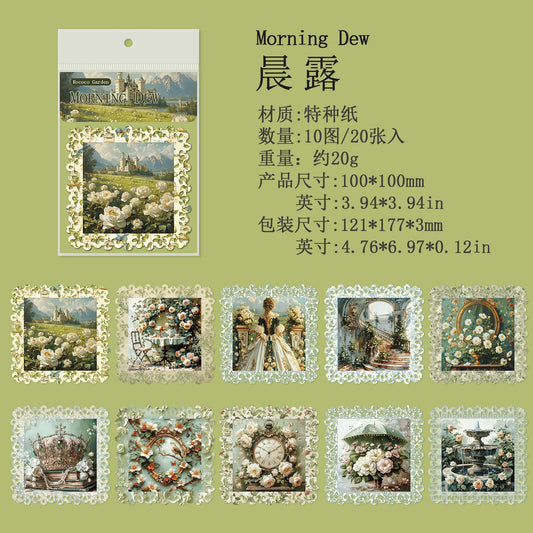 #02974 Rococo Garden Series Sticker