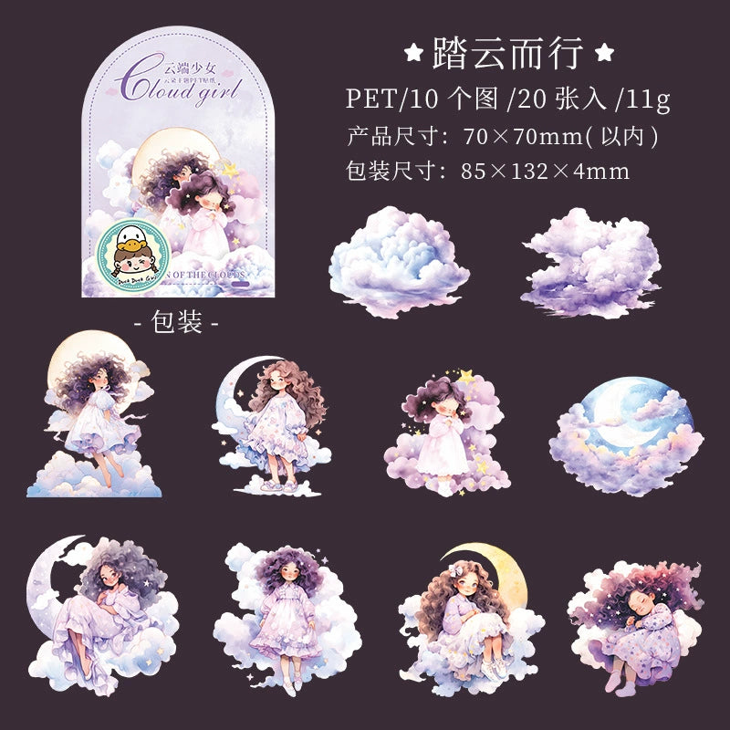 #20016 Cloud Girl Series Sticker