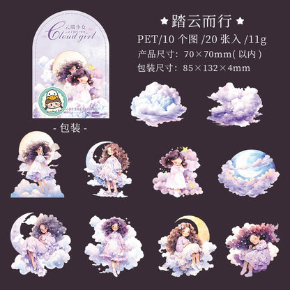 #20016 Cloud Girl Series Sticker