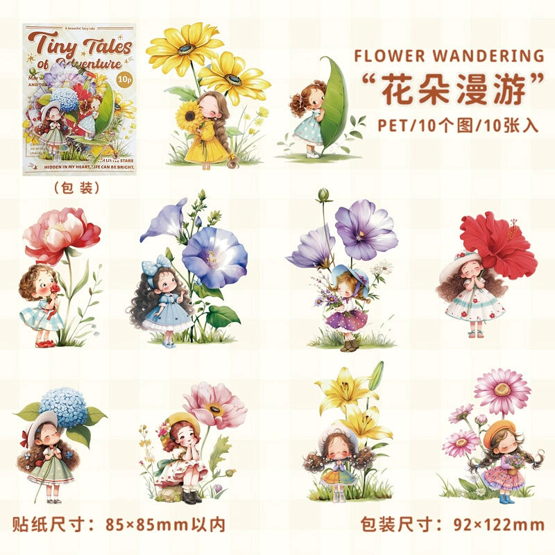 #20312 Girl with Pet Series Sticker