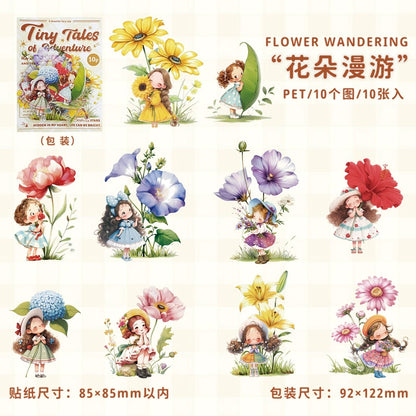 #20312 Girl with Pet Series Sticker