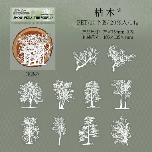 #20298 Snow Series Sticker