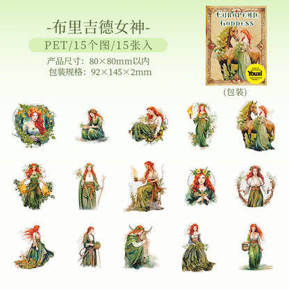 #02938 European Goddesses Series Sticker