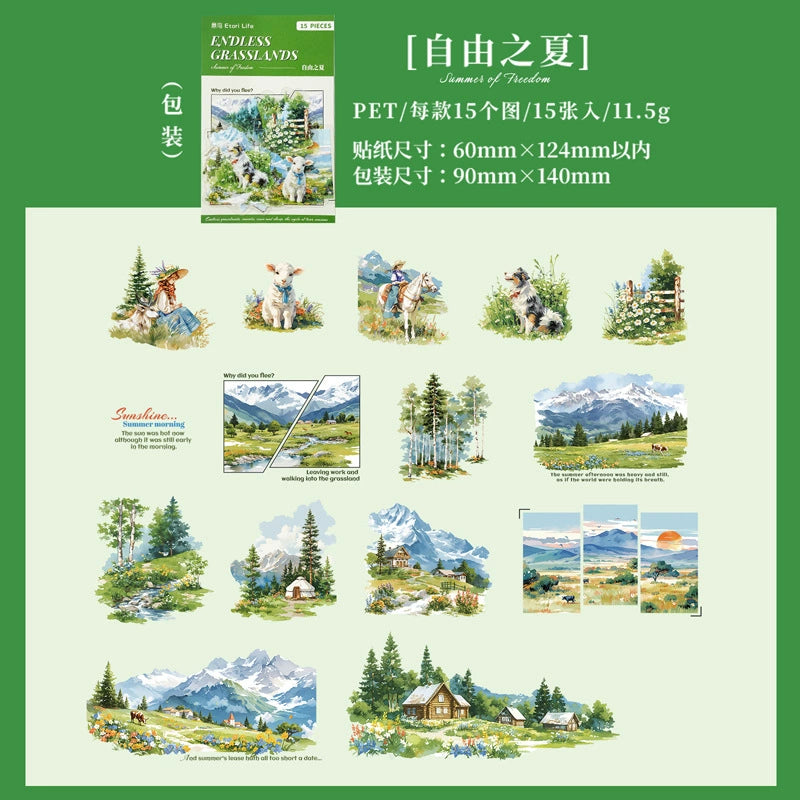 #20476 Endless Grasslands Series Sticker