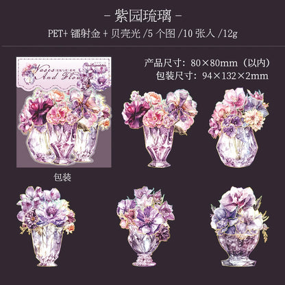 #20511 Flower and Vase Series Sticker