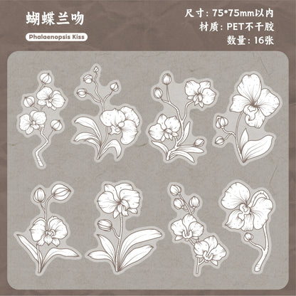 H1#20220 Flower Series Sticker