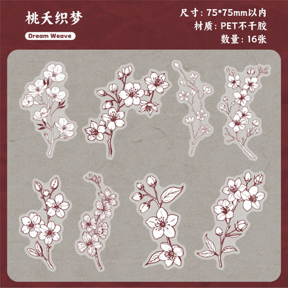 H1#20220 Flower Series Sticker