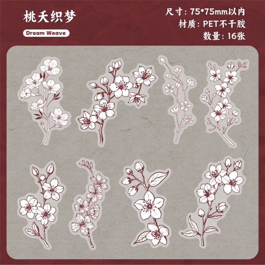 H1#20220 Flower Series Sticker