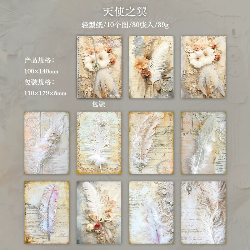 #20456 Feather Letter Series Paper