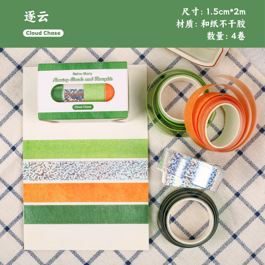 #03211 Tiny Color Series Tape Box 4 Rolls