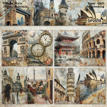 #02047 Vintage Jounery Material Paper