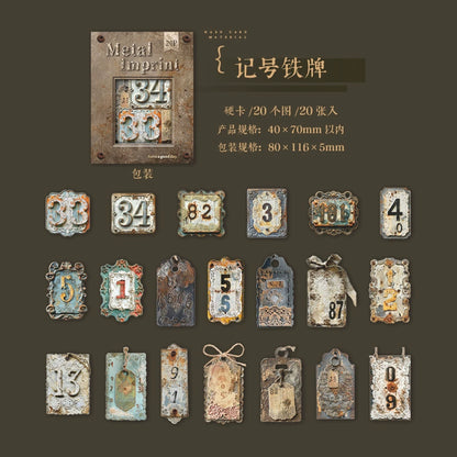 #20110 Vintage Tag Series Sticker