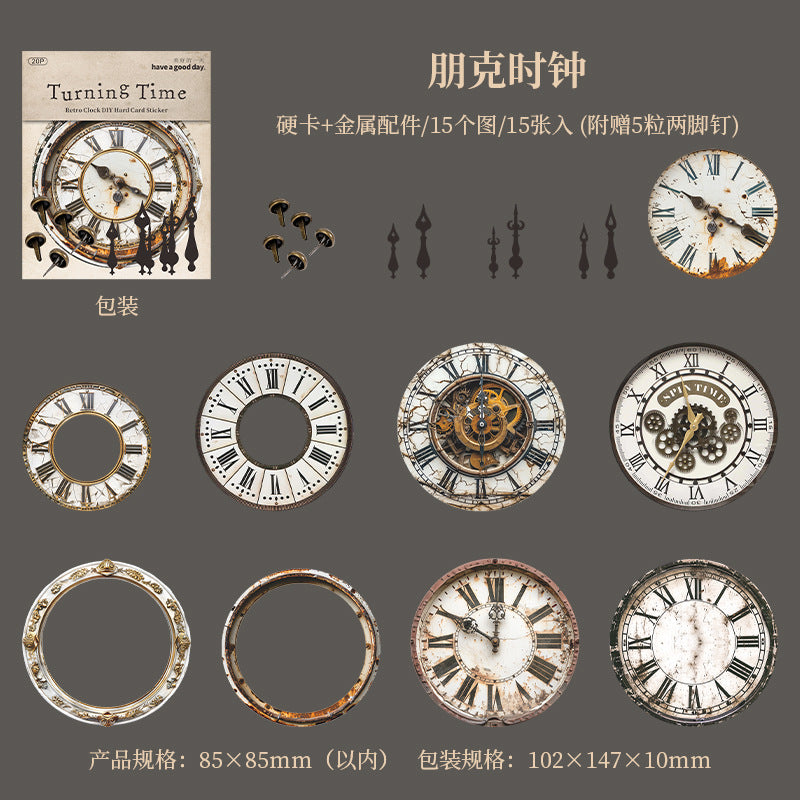 #20288 Vintage Clock Series Sticker