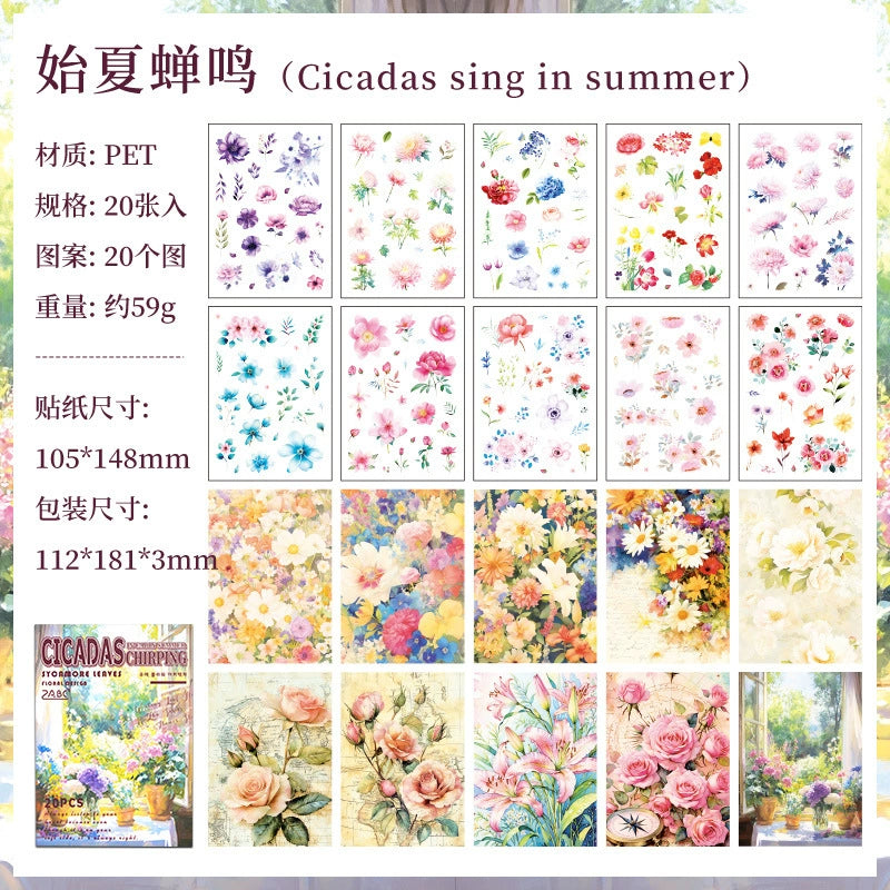 #20176 Flower Series Sticker Book