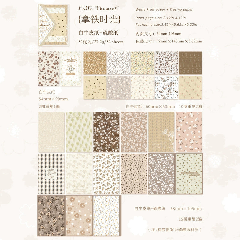 #20613 Floral Trace on Paper Series Paper