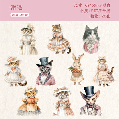#20056 Bunny and Cat Series Sticker