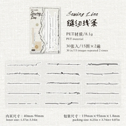 #02953 Sewing Mark Series Sticker