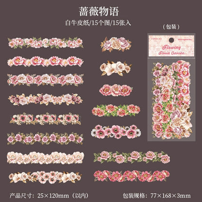#20047 Flower Strip Series Sticker