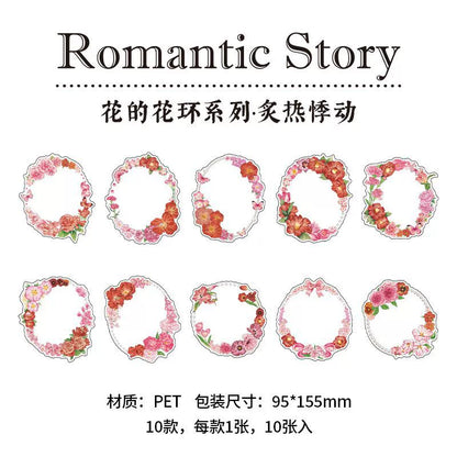 #20229 Flower Ring Series Sticker