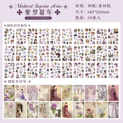 #20493 Vintage Beauty Series Sticker/Paper Book