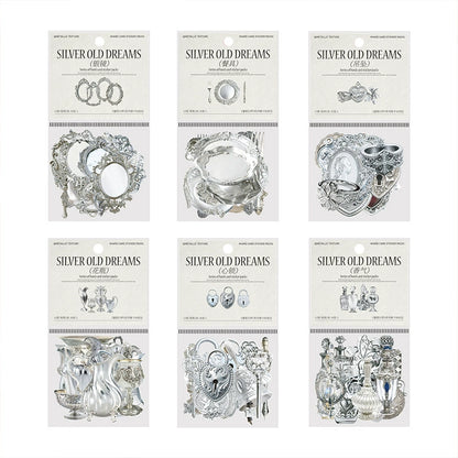 #20373  Silver Old Dream Series Sticker