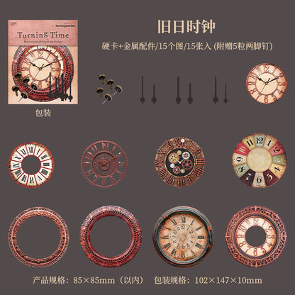 #20288 Vintage Clock Series Sticker