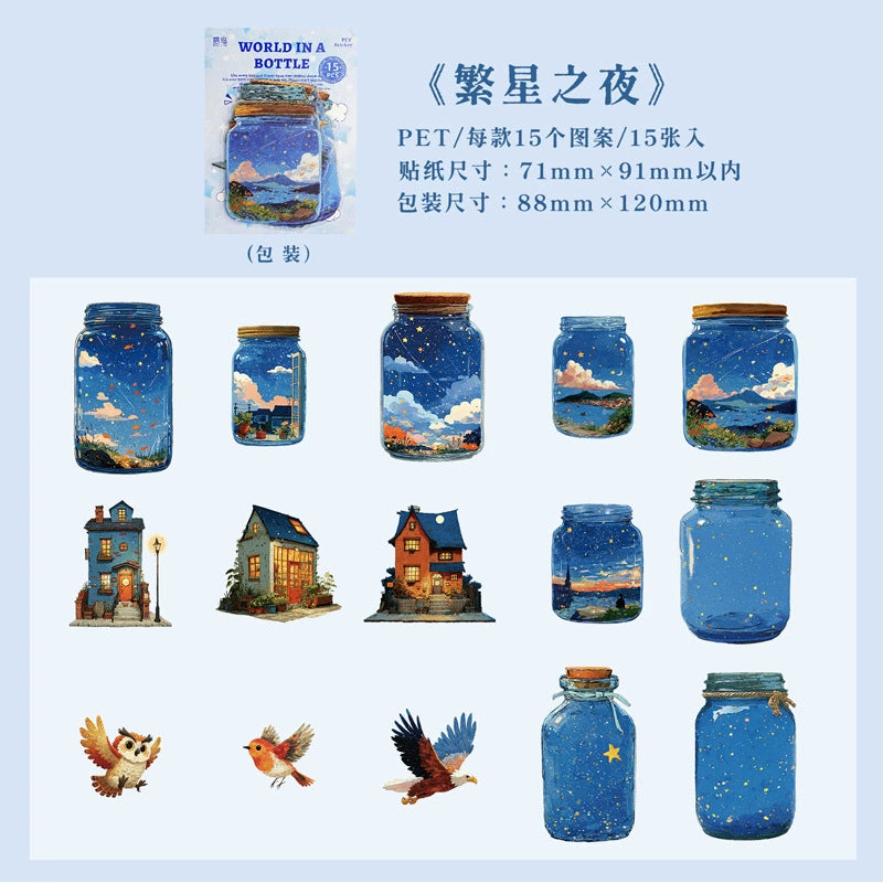 #20190 World In Bottle Series Sticker