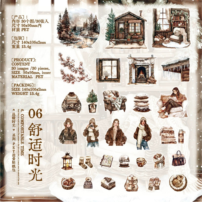 #20392 Warm Time Series Sticker