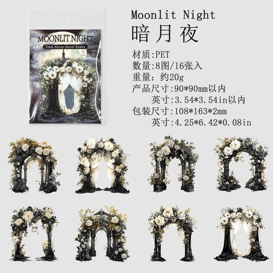 #20024 Gothic Flower Gate Series Sticker