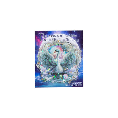 B5#20683 PET Sticker Swan