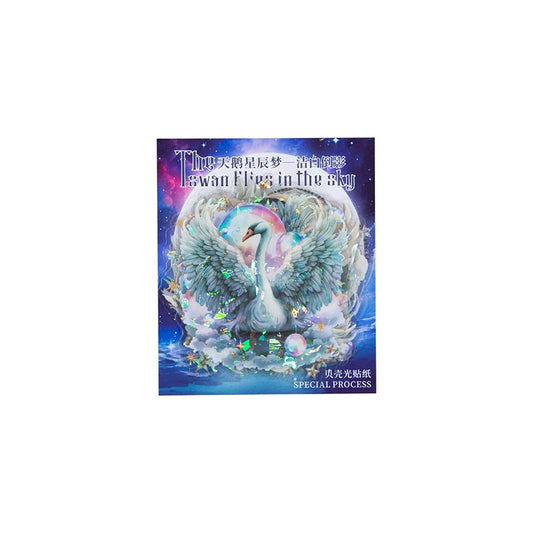 B5#20683 PET Sticker Swan