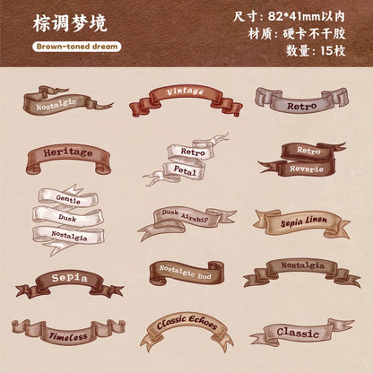 A1#20387 Reverie Word Tag Series Sticker
