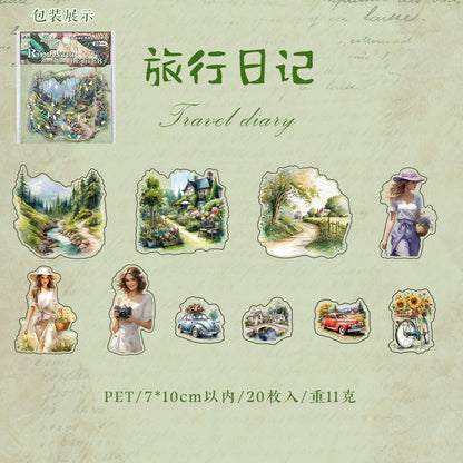 #20437 Romantic Letter Series Sticker