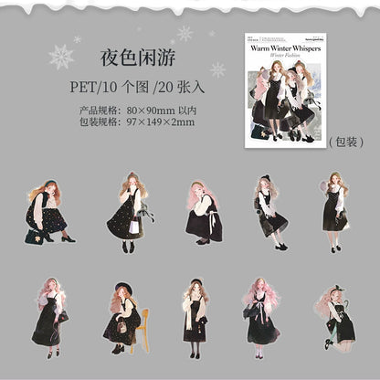 #20196 Winter Girl Series Sticker